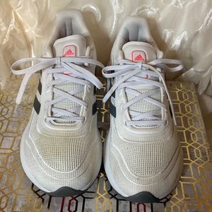 Adidas primegreen shoes size 7 white/grey/pink